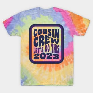 Cousin Camp 2023 Tie Dye amily Camping Summer Vacation T-Shirt